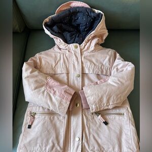 Zara  Kids coat with Hood (detachable lining)